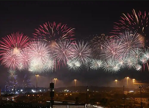 延寿县焰火晚会